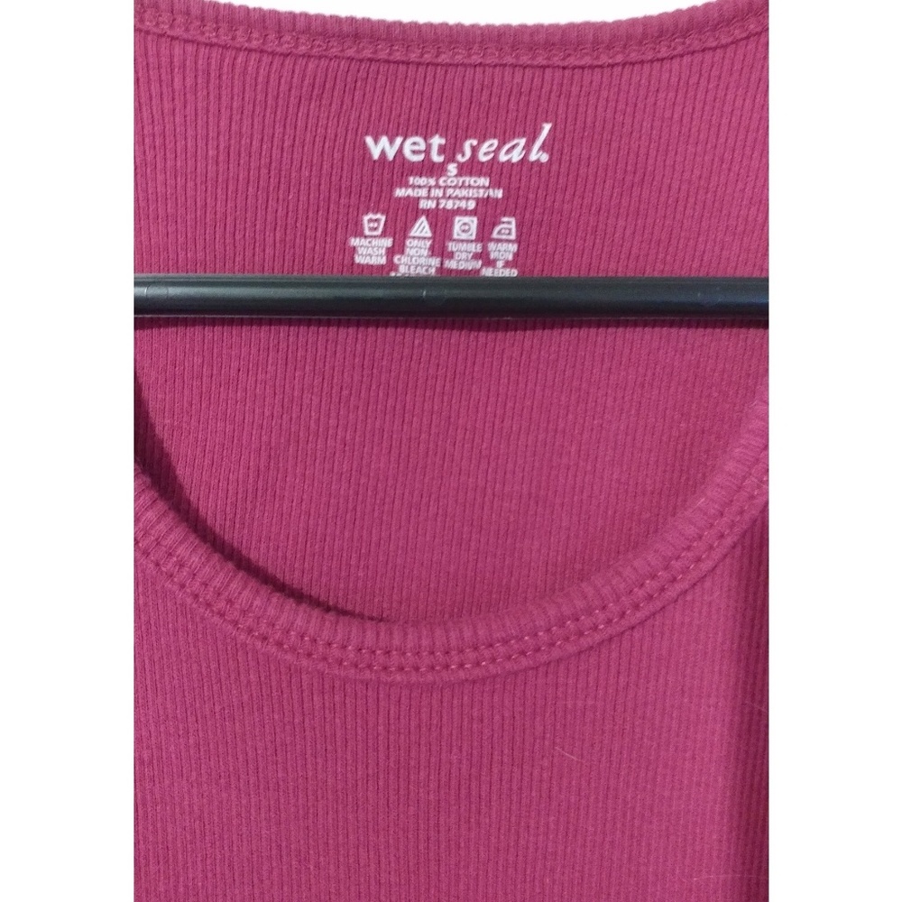 NWOT - Tank Top Wife Beater Pink/Maroon! - Picture 3 of 4